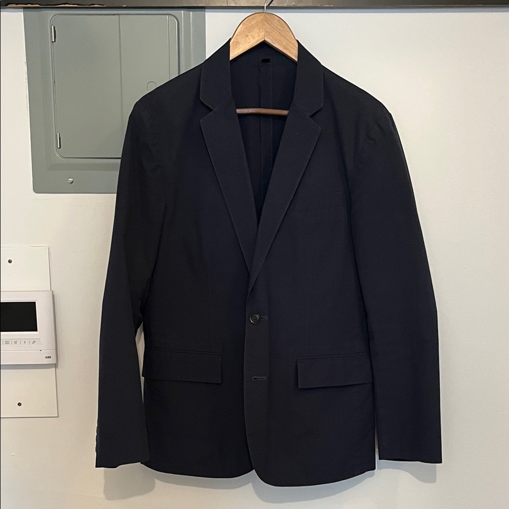J. Crew Men's Cotton Navy Blazer